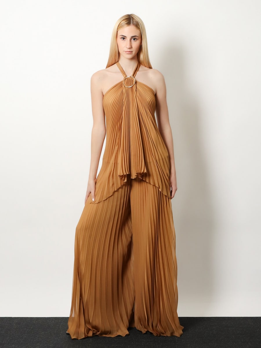 Max Mara Mxevalzer pleated top, view 2