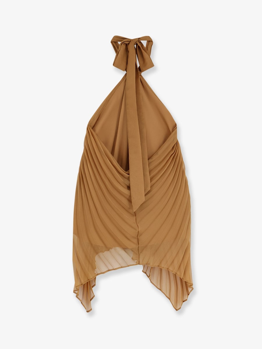 Max Mara Mxevalzer pleated top, view 4