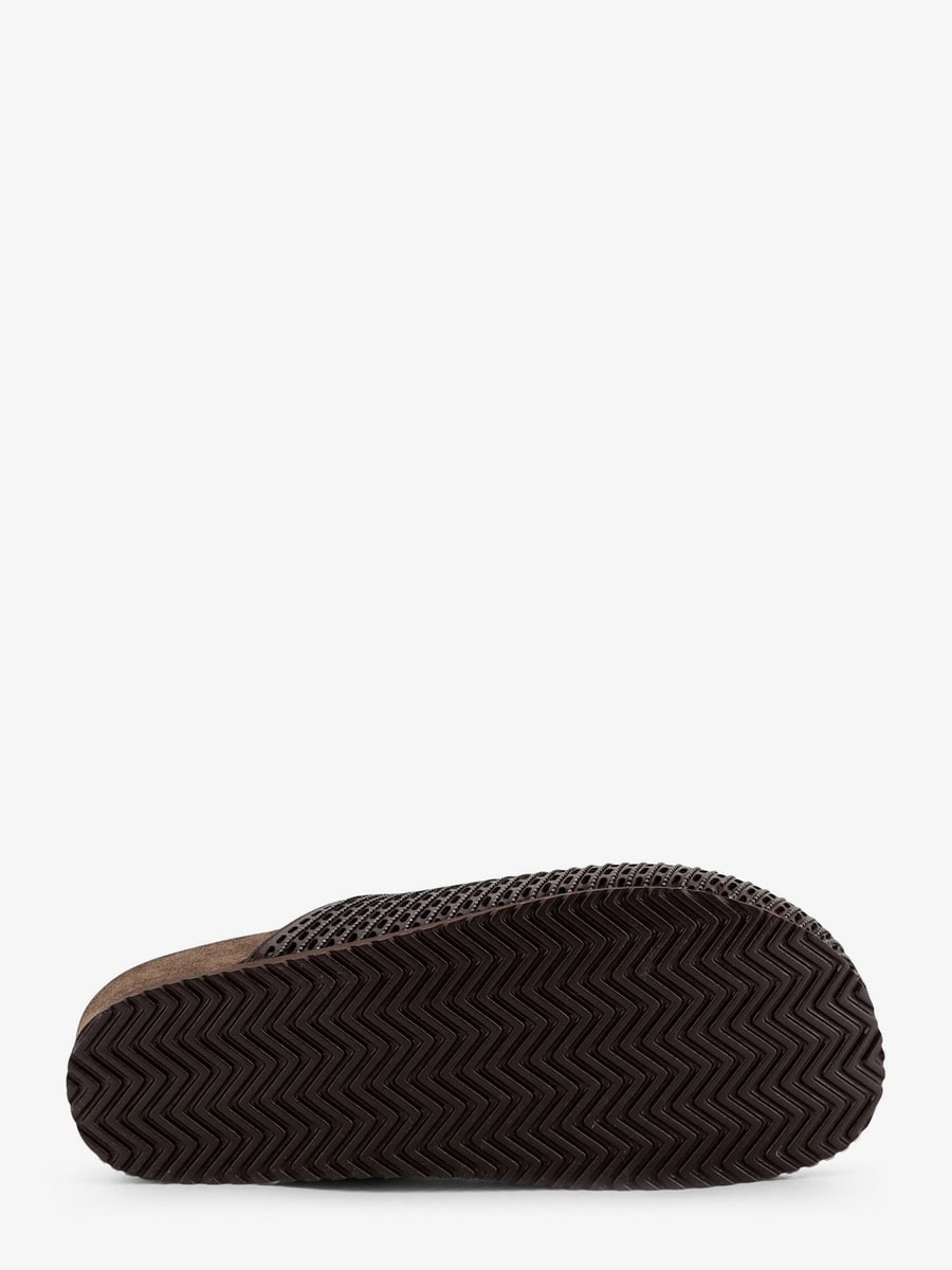 Brunello Cucinelli Leather sandals with Precious Net detail, view 4
