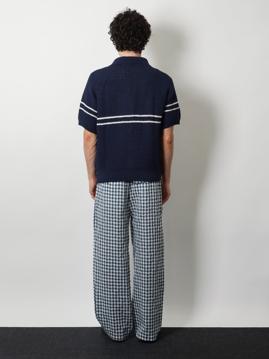 DUNST Half-Zip cotton blend sweater, view 3