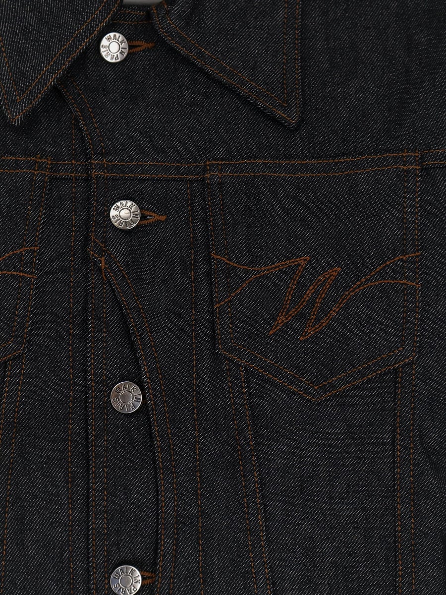 WALK IN PARIS Postman dark denim jacket, view 3