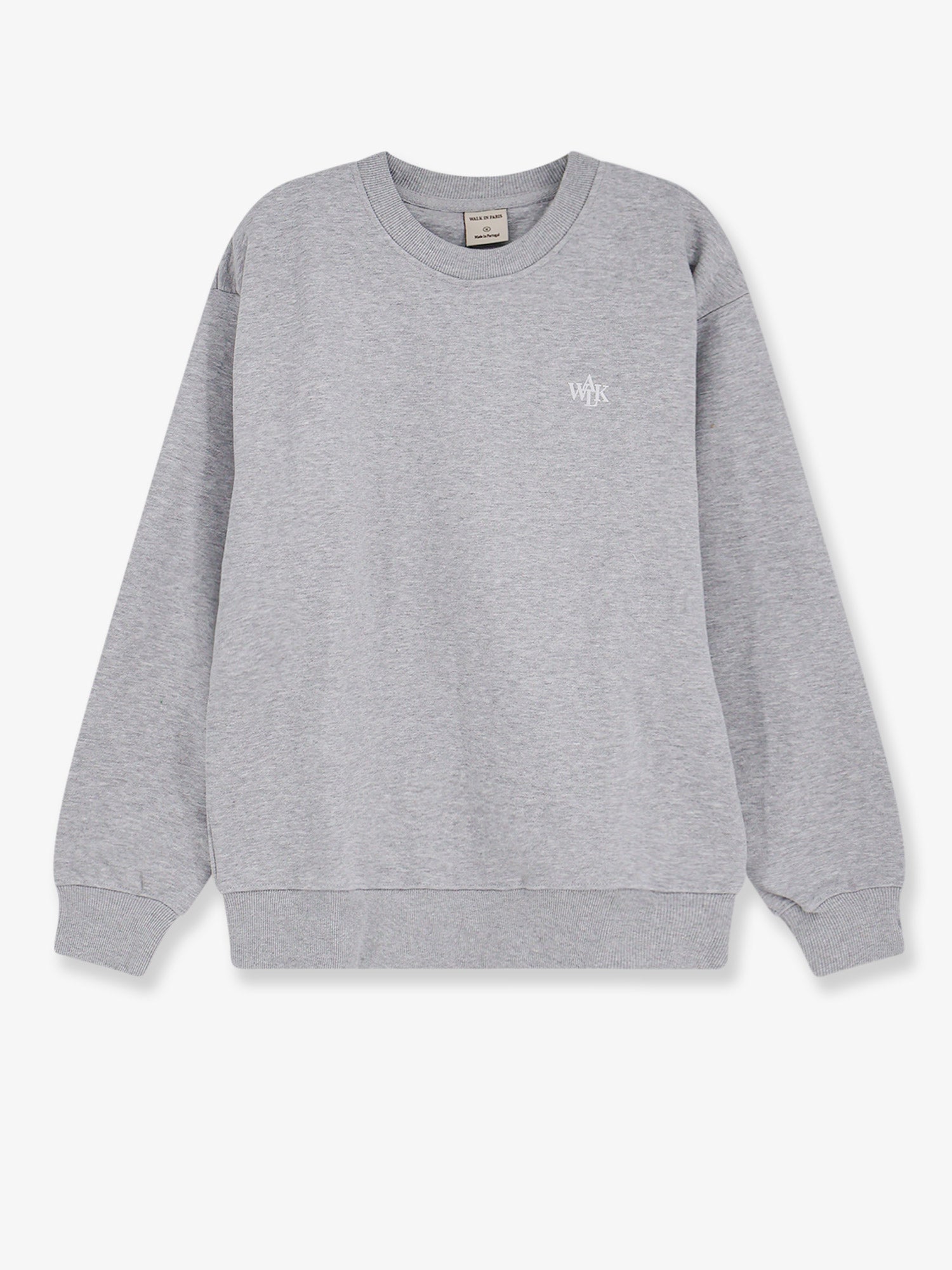 WALK IN PARIS Cotton sweatshirt with front embroidered logo
