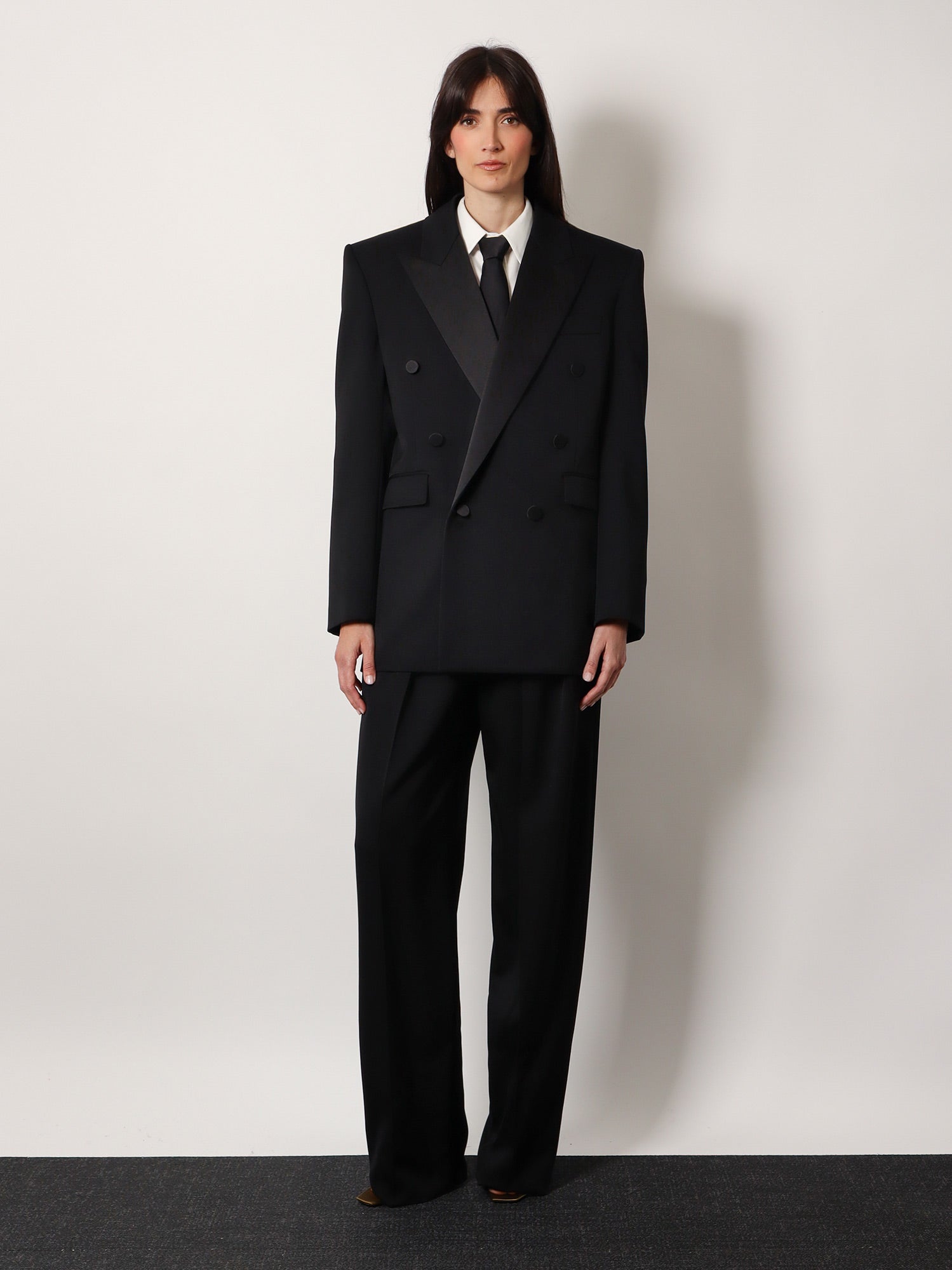 Saint Laurent Certified cotton shirt with Monogram embroidery, view 2