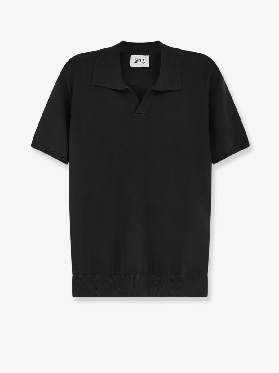 ALPHA-STUDIO Cotton polo shirt