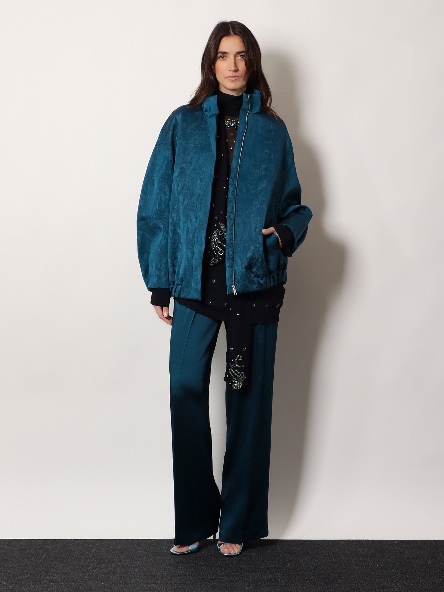 Dries Van Noten Viscose shirt with rhinestones, view 2