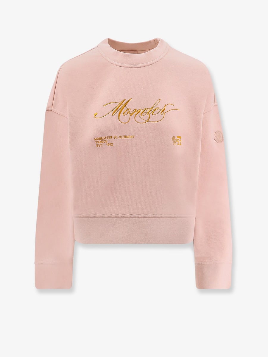 Moncler Cotton sweatshirt with Logo patch