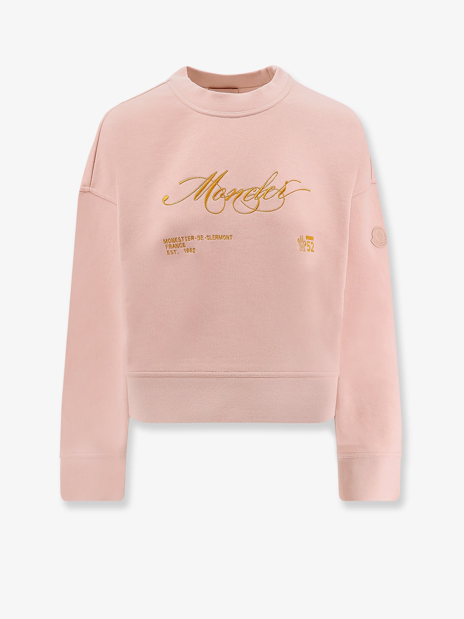 Moncler Cotton sweatshirt with Logo patch