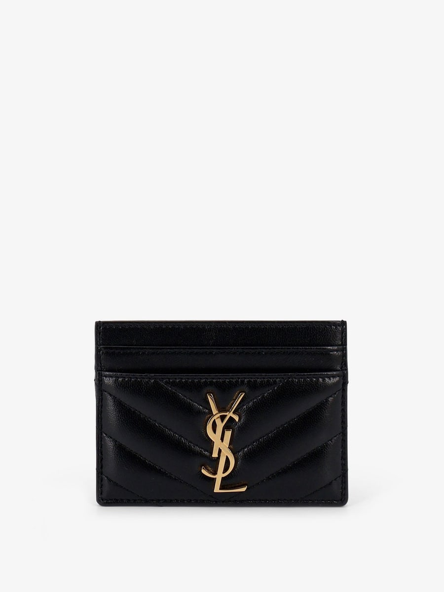 Saint Laurent Cassandre leather card holder