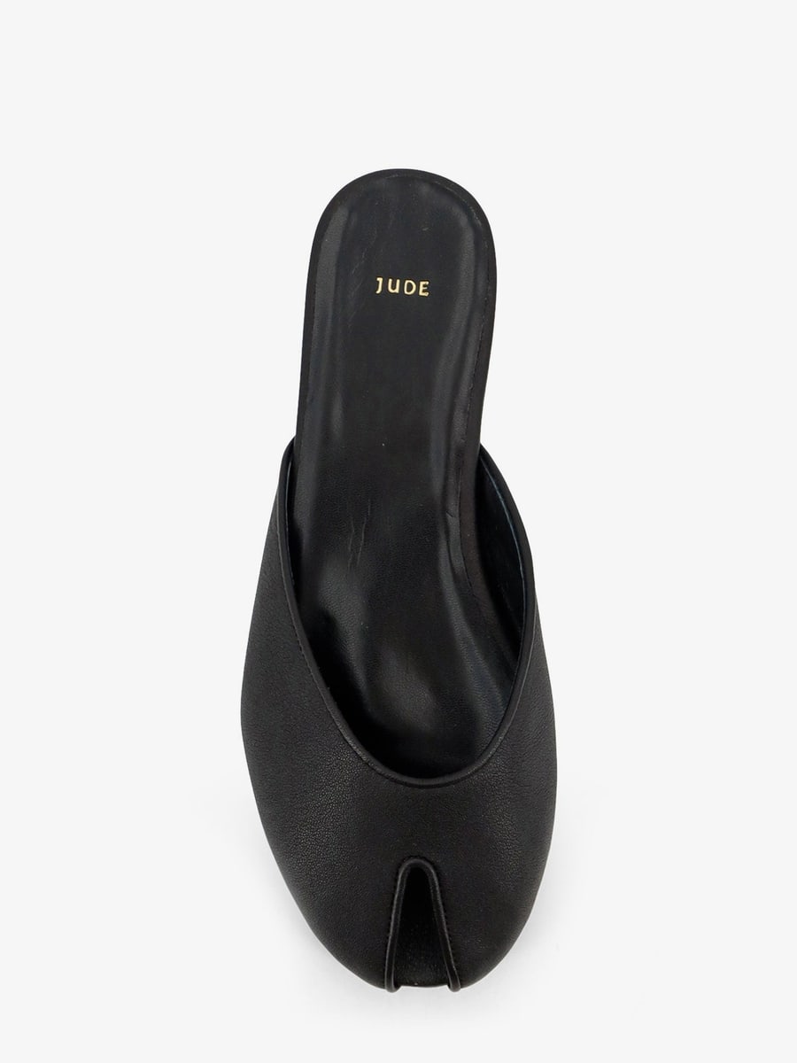 JUDE Date Flat leather sandals, view 4