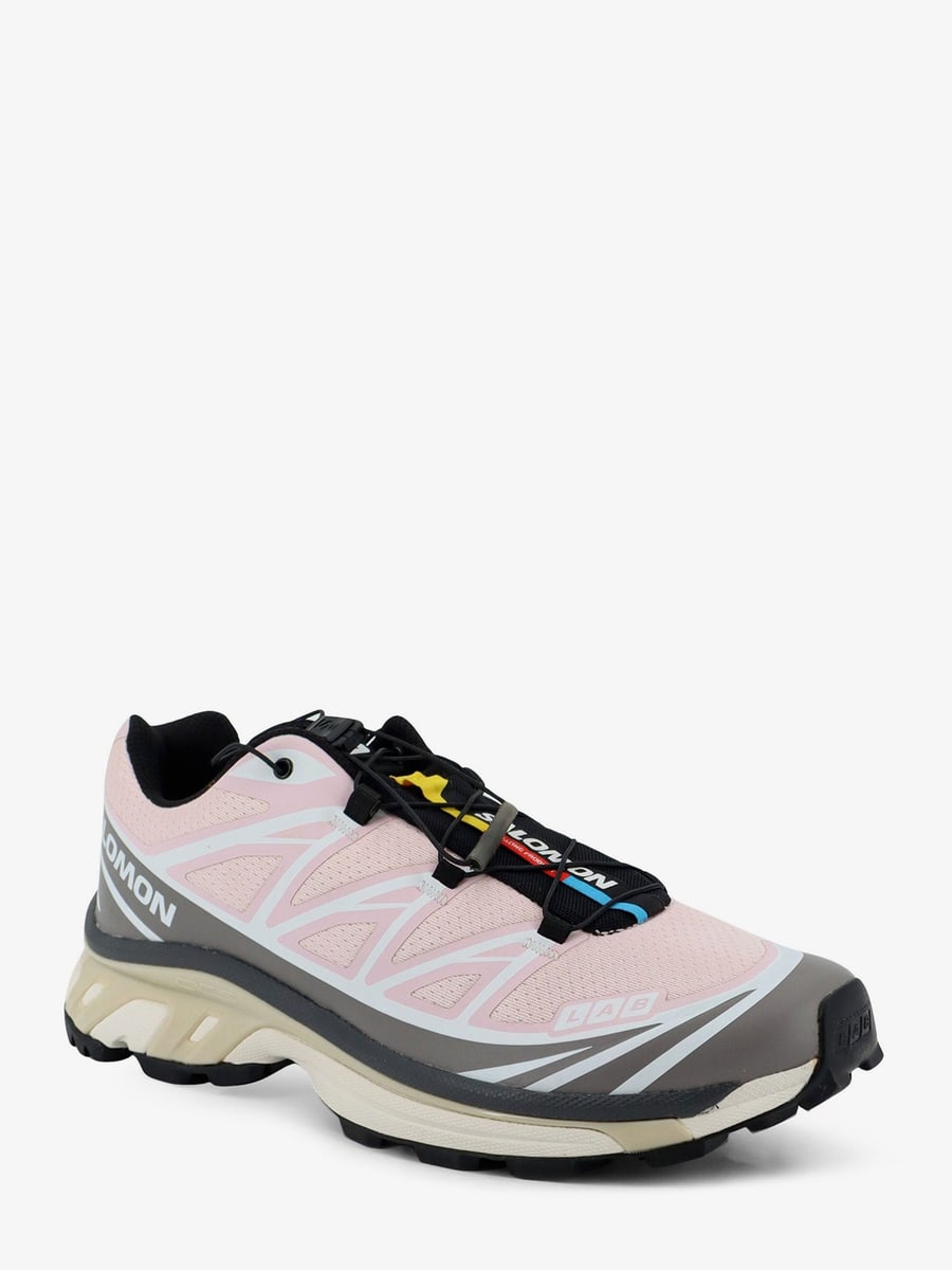 SALOMON XT-6 technical fabric sneakers with side lettering logo, view 2