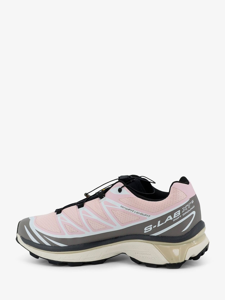 SALOMON XT-6 technical fabric sneakers with side lettering logo, view 3