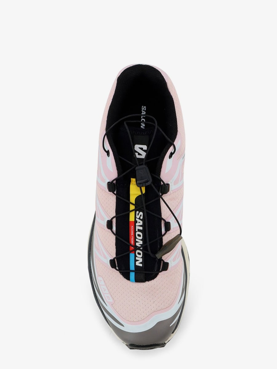 SALOMON XT-6 technical fabric sneakers with side lettering logo, view 5
