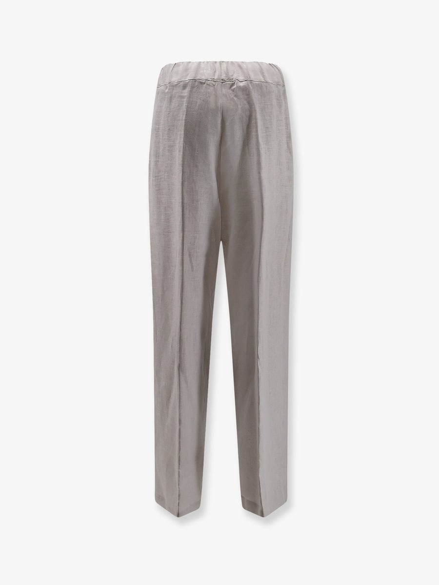 SEMICOUTURE Linen trousers, view 2
