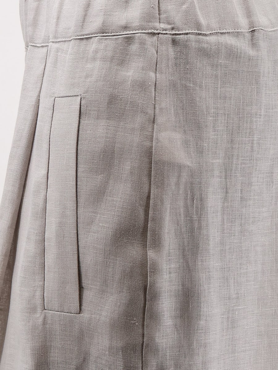 SEMICOUTURE Linen trousers, view 3