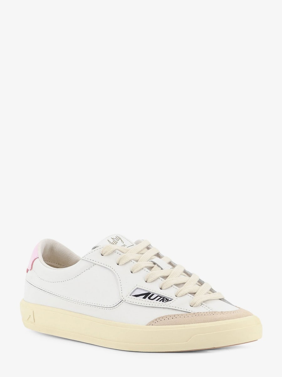 Autry Windscape leather sneakers with suede insert, view 2