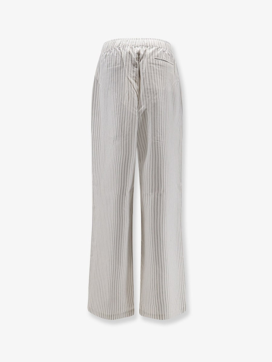 ROHE Silk trousers with striped pattern, view 4