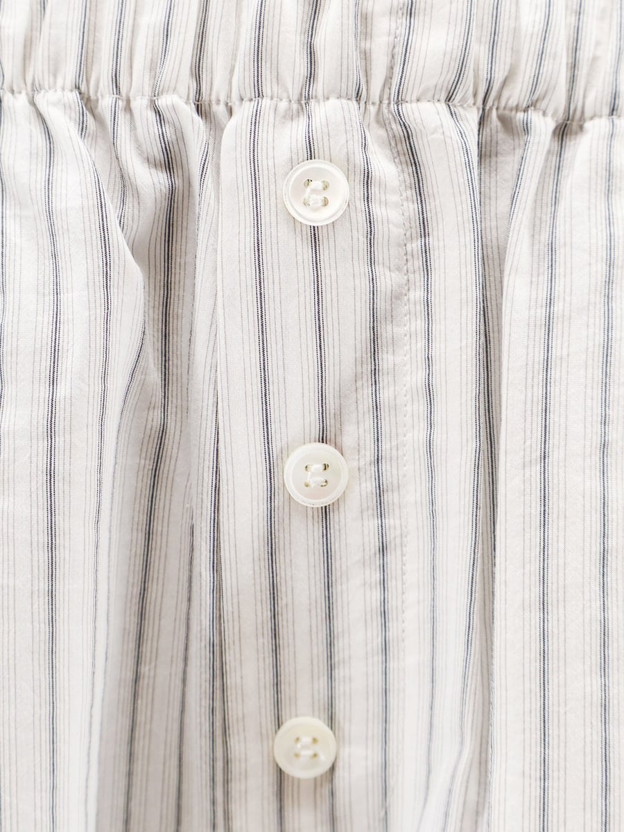 ROHE Silk trousers with striped pattern, view 5