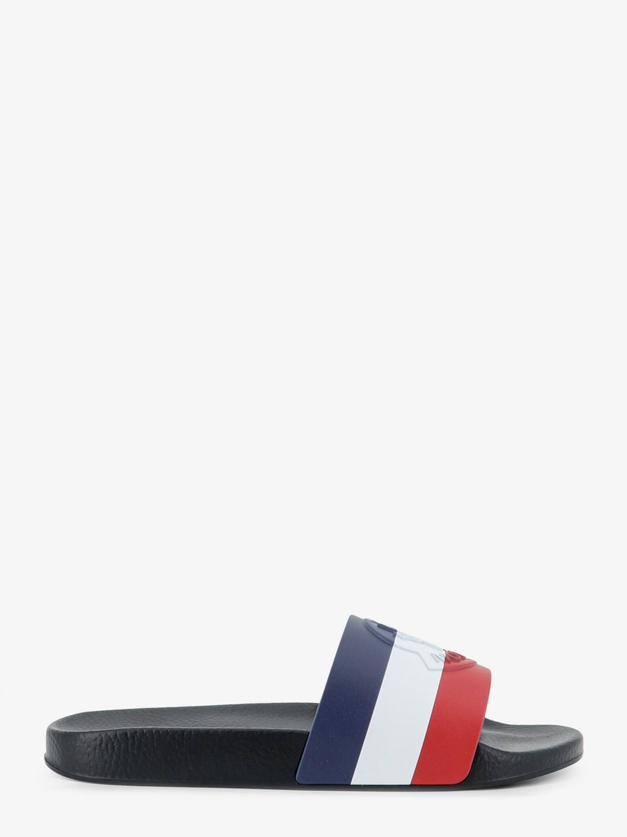 Moncler Basile rubber sandals with front logo patch