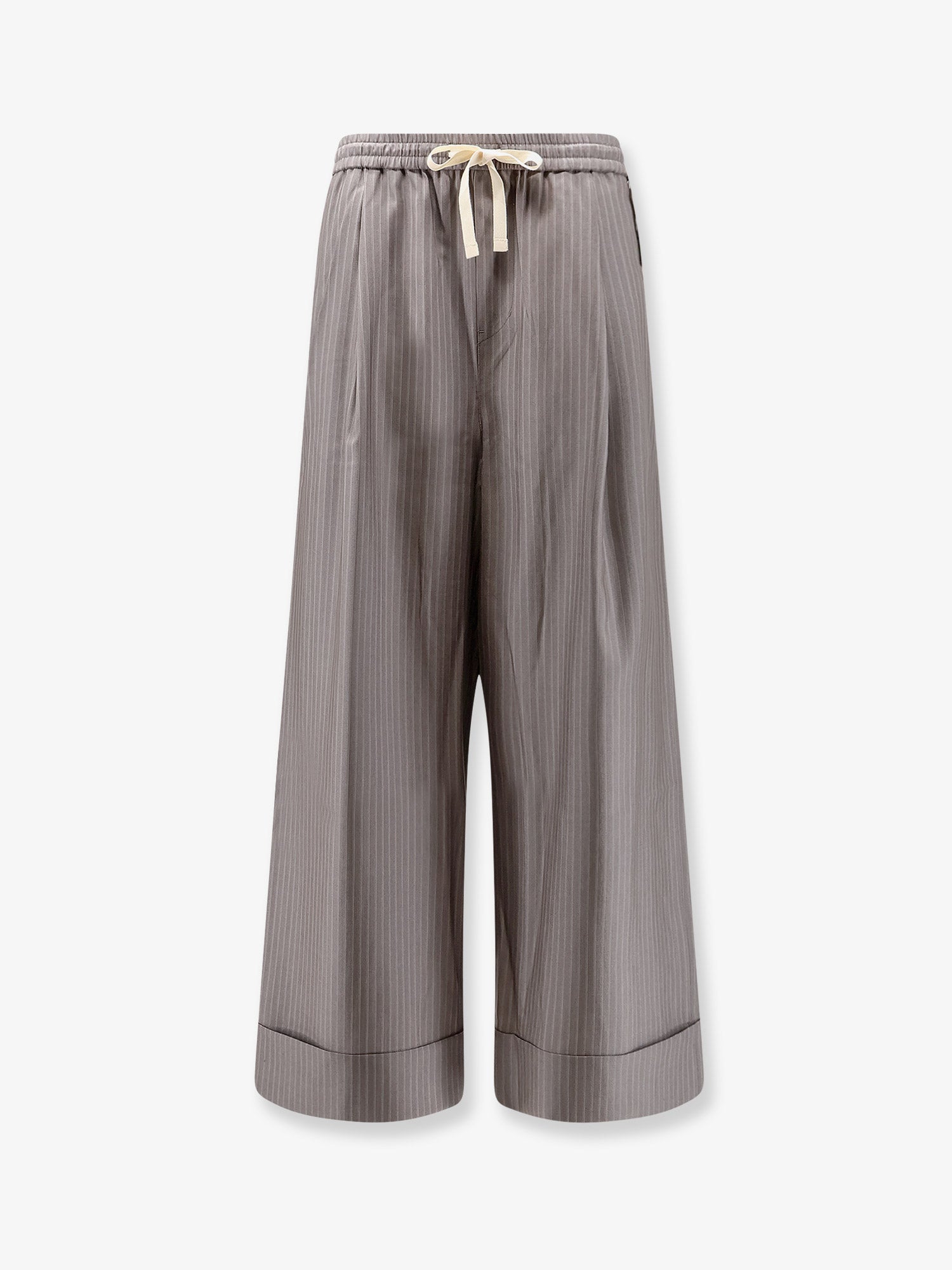 TONYWACK Silk, polyester and wool blend trousers