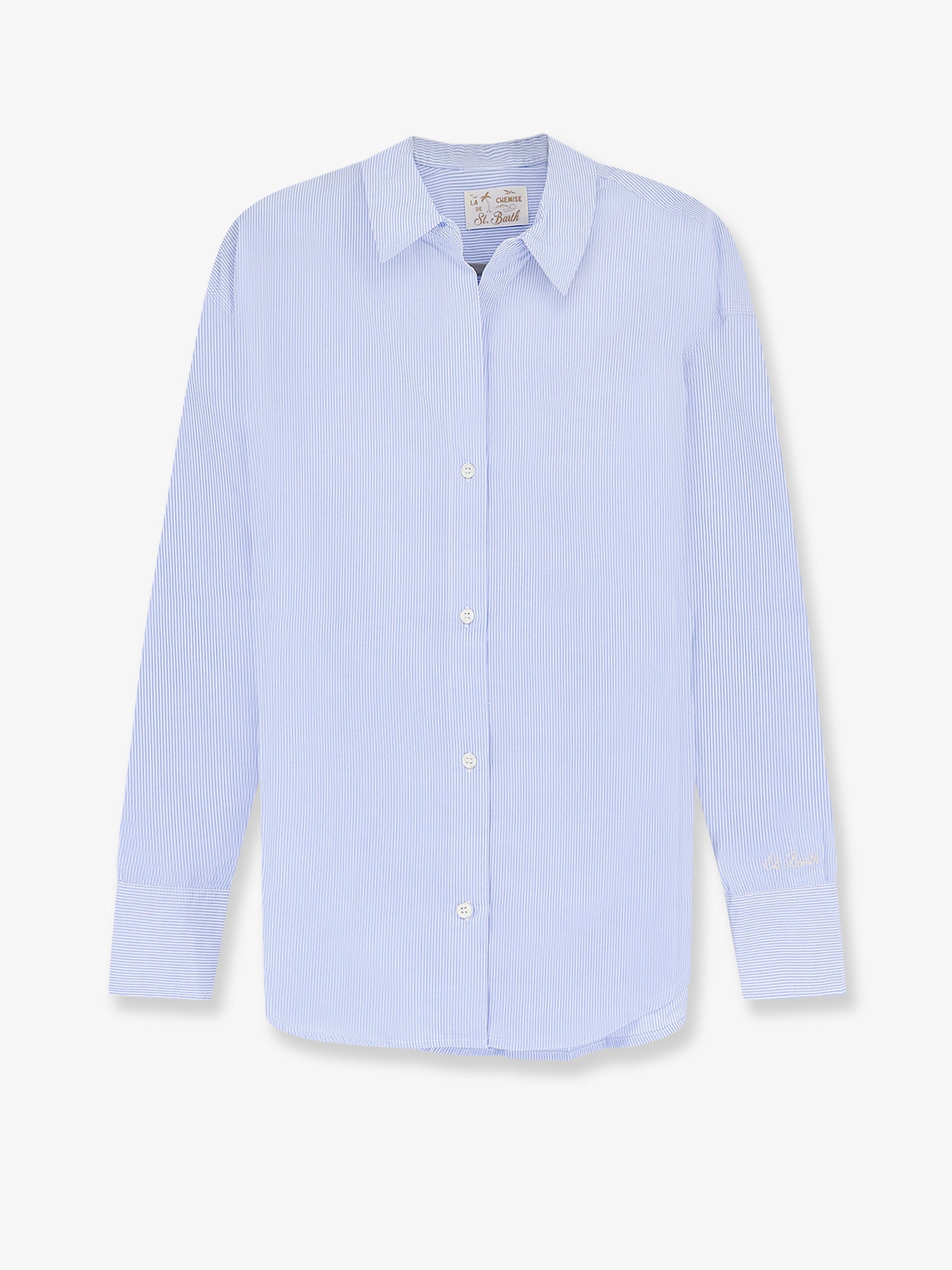 MC2 SAINT BARTH Cristal cotton shirt with striped pattern