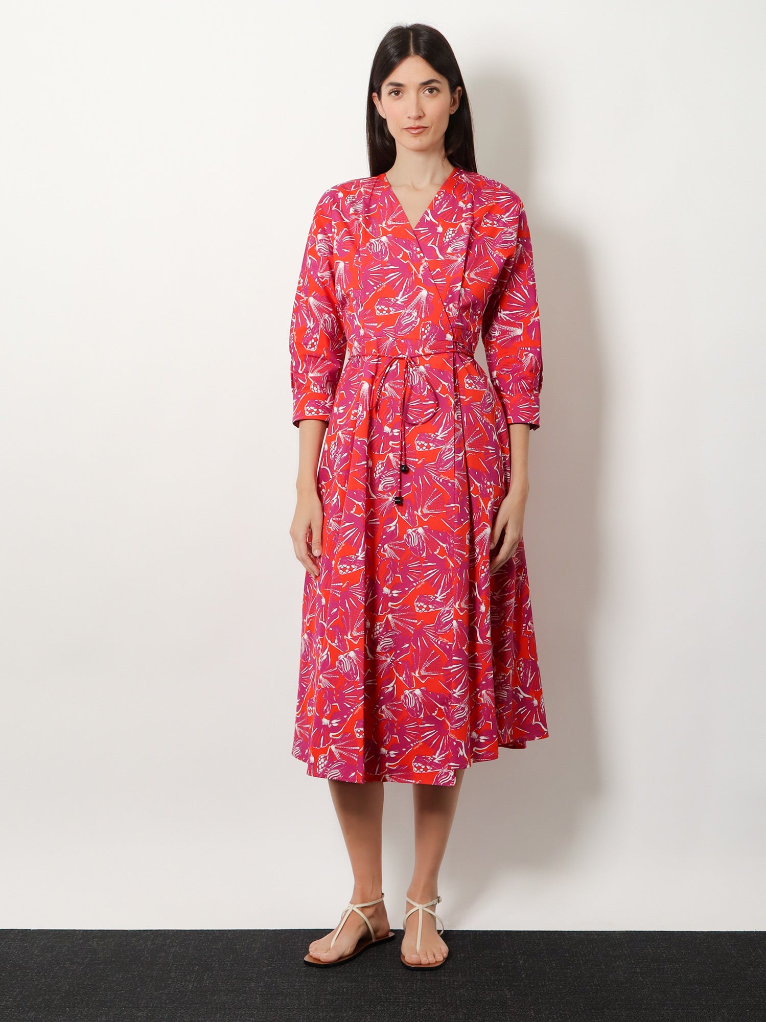 Max Mara Mxmcamino printed cotton dress, view 2