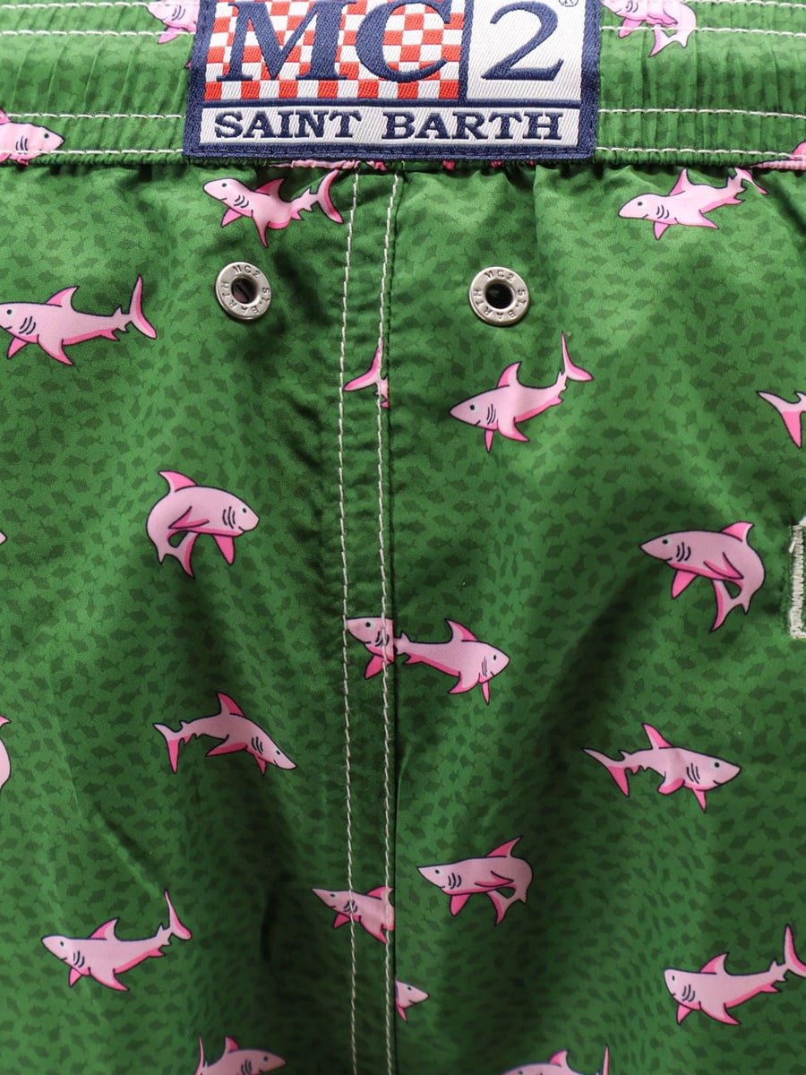 MC2 SAINT BARTH Recycled material swim trunks, view 3