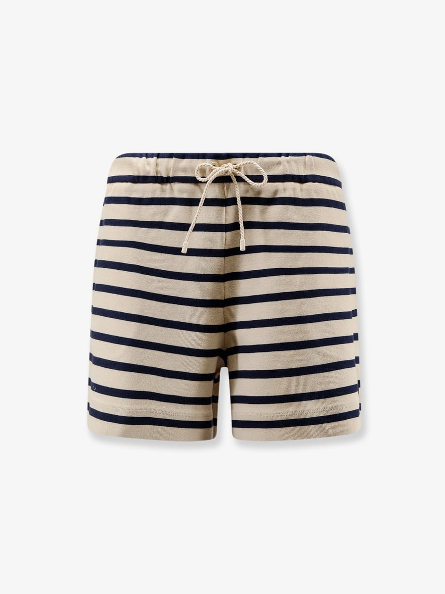 Moncler Cotton shorts with striped pattern