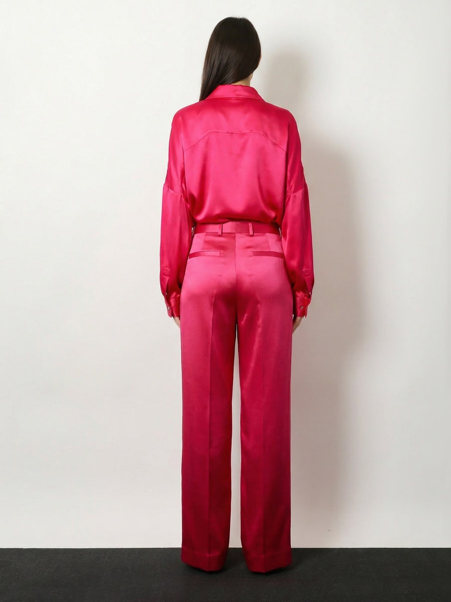 Dries Van Noten Penn satin trousers, view 3