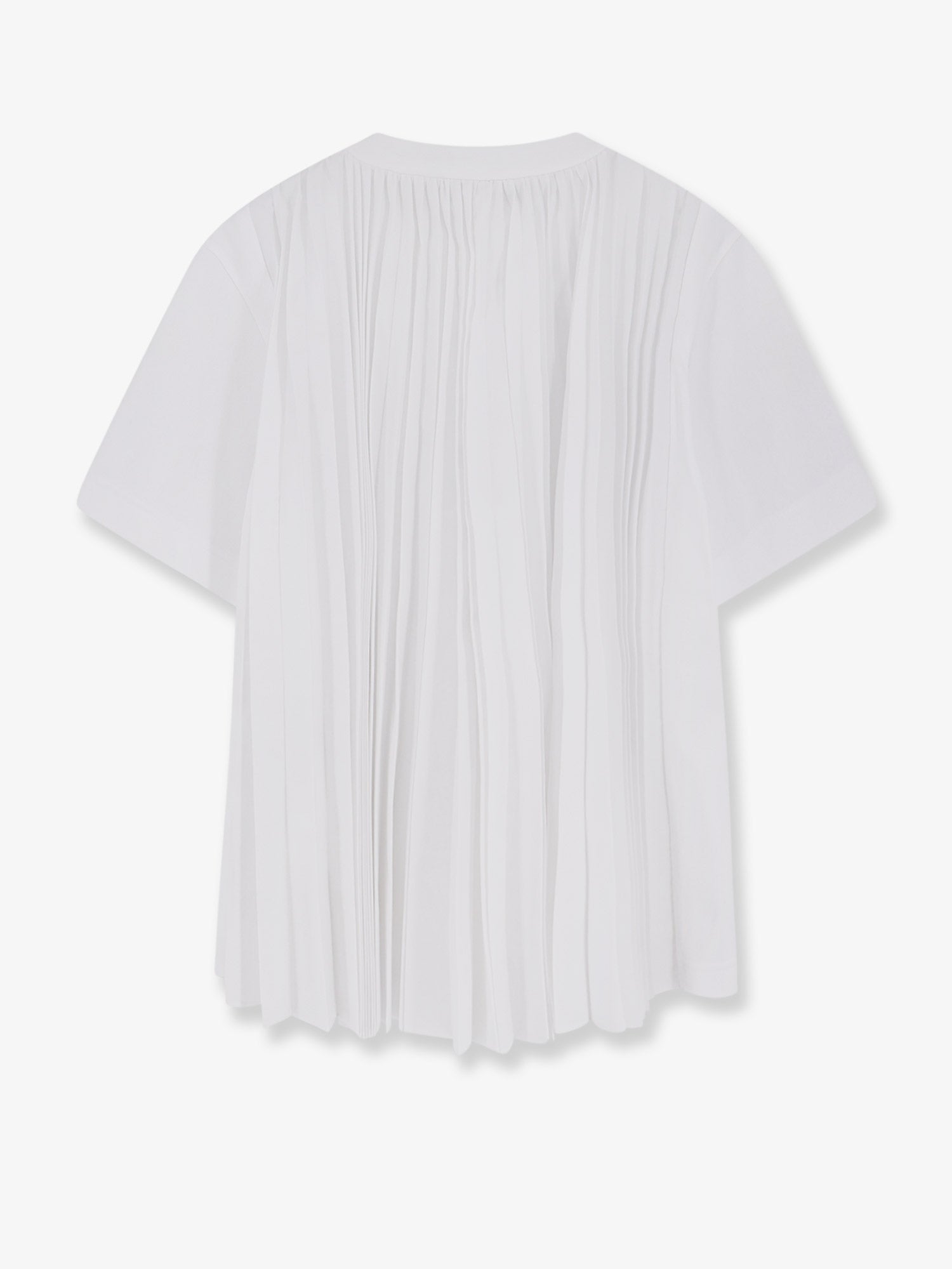 SACAI Cotton and polyester t-shirt, view 2