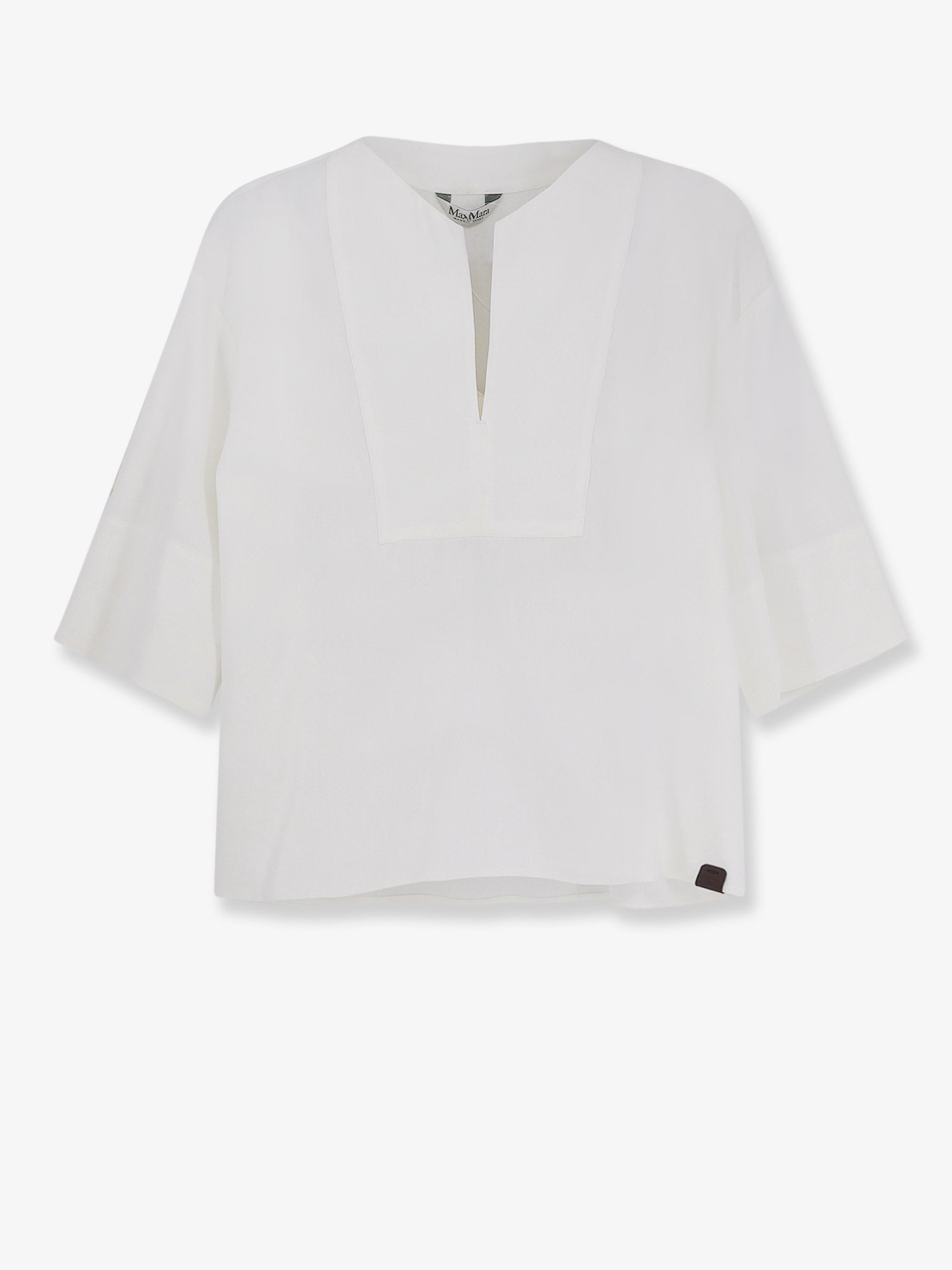 Max Mara Mxpsospiro linen and viscosa shirt