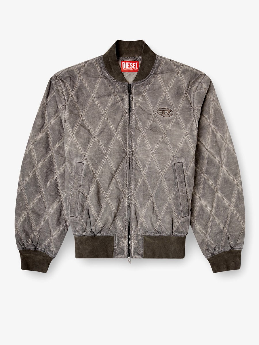 Diesel J-Type-Treat diamond-quilted cotton blend jacket