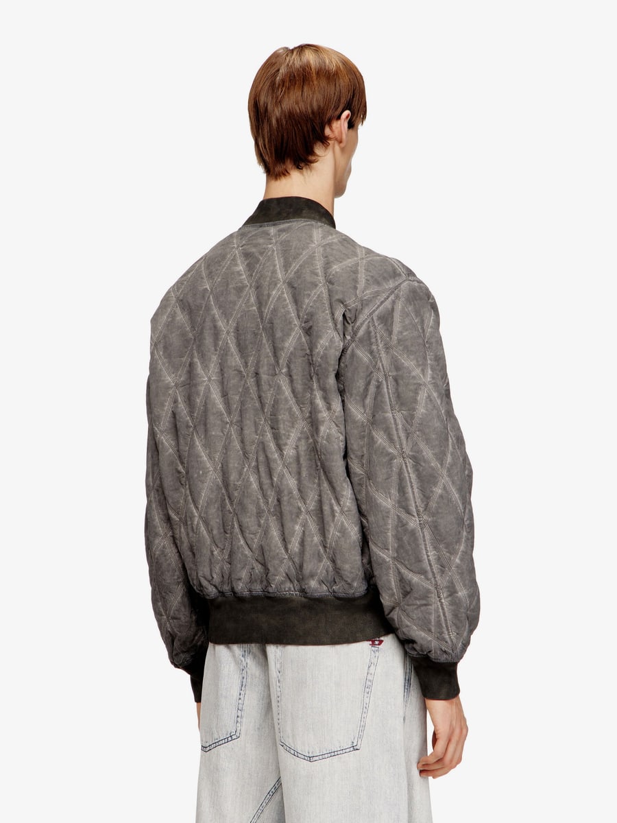 Diesel J-Type-Treat diamond-quilted cotton blend jacket, view 4