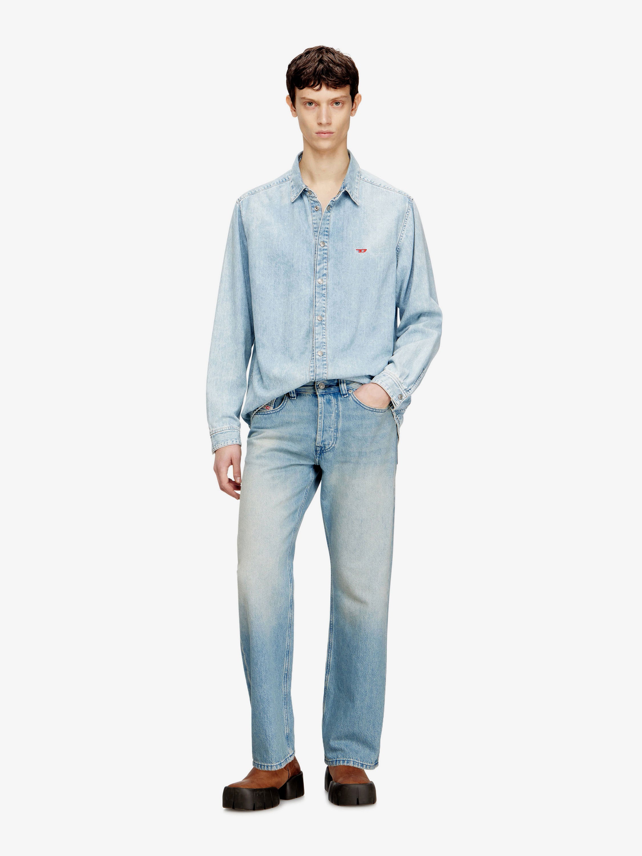 Diesel 1980 D-EEPER blue denim jeans, view 2