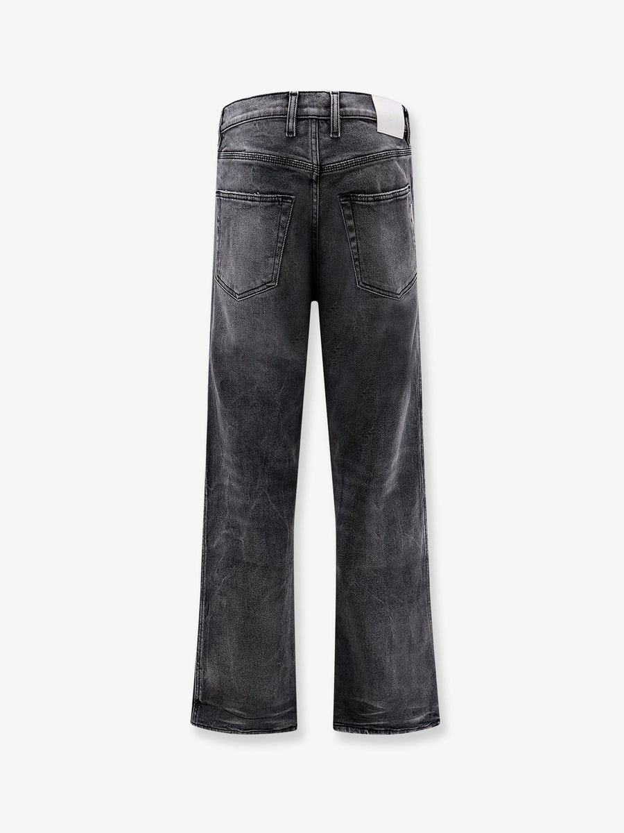 NUMERI 123456789 Denim trousers with back logo patch, view 4