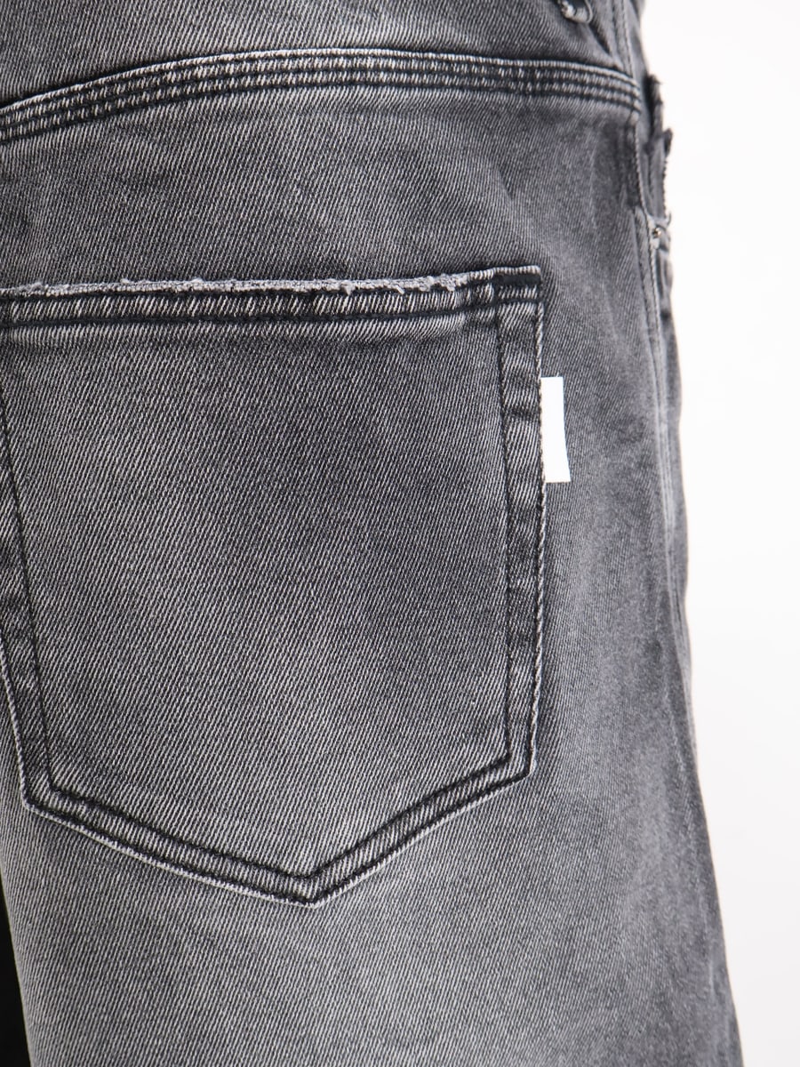 NUMERI 123456789 Grey denim trousers, view 5
