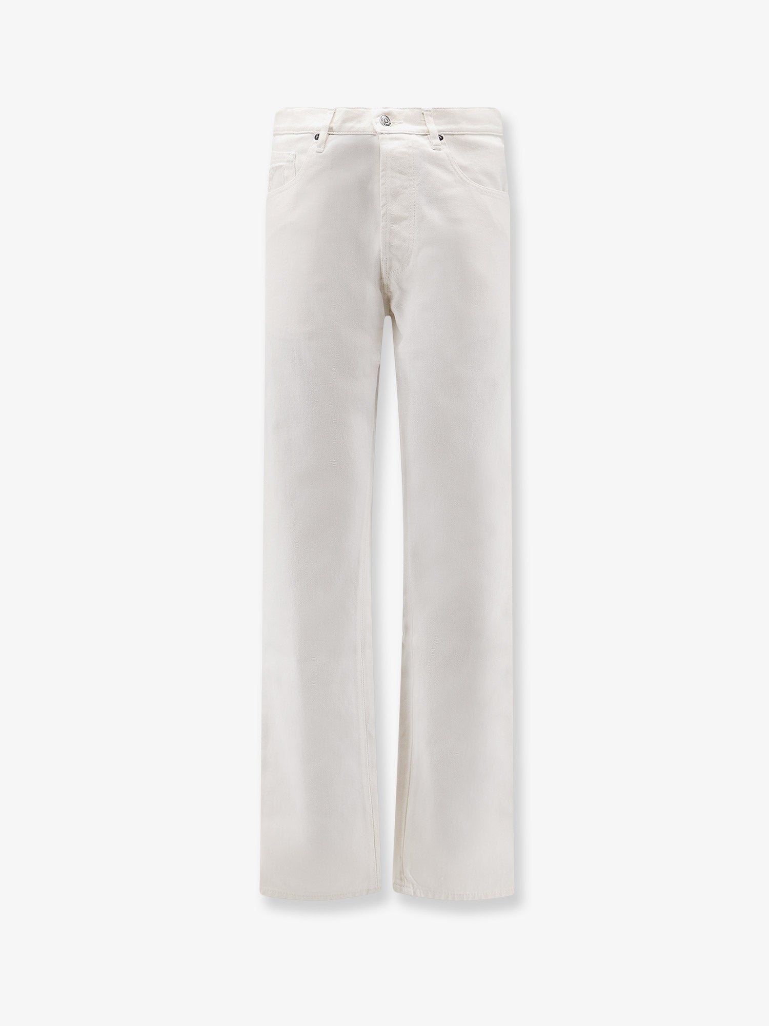 NUMERI 123456789 White denim trousers