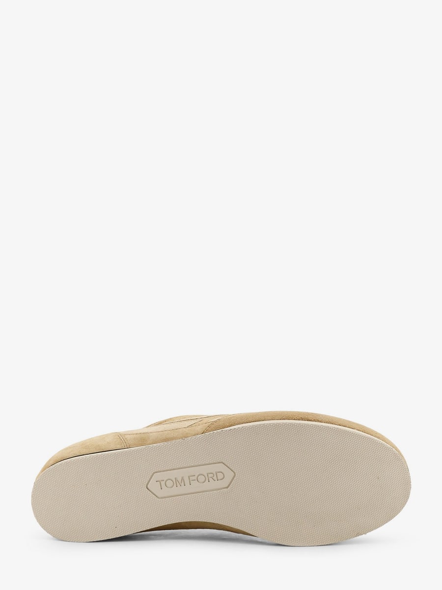 Tom Ford Brook suede sneakers with engraved logo on the side, view 4