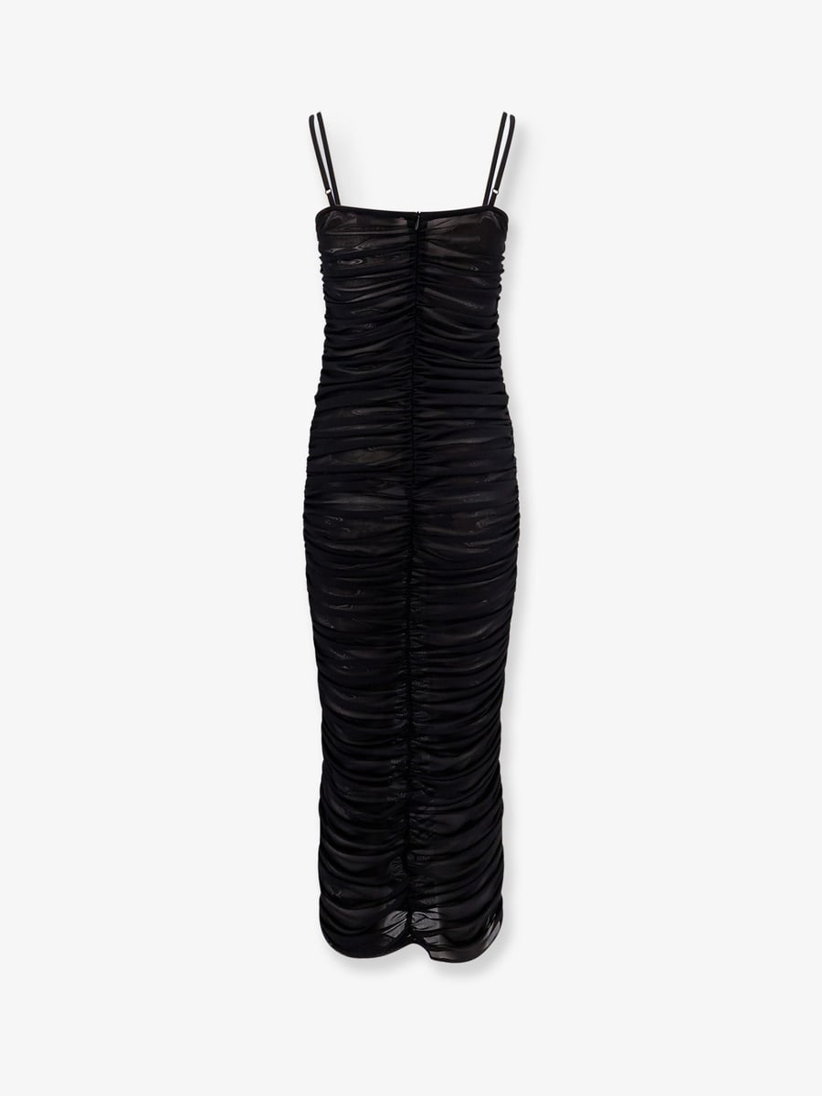 ACTUALEE Nylon draped dress, view 4