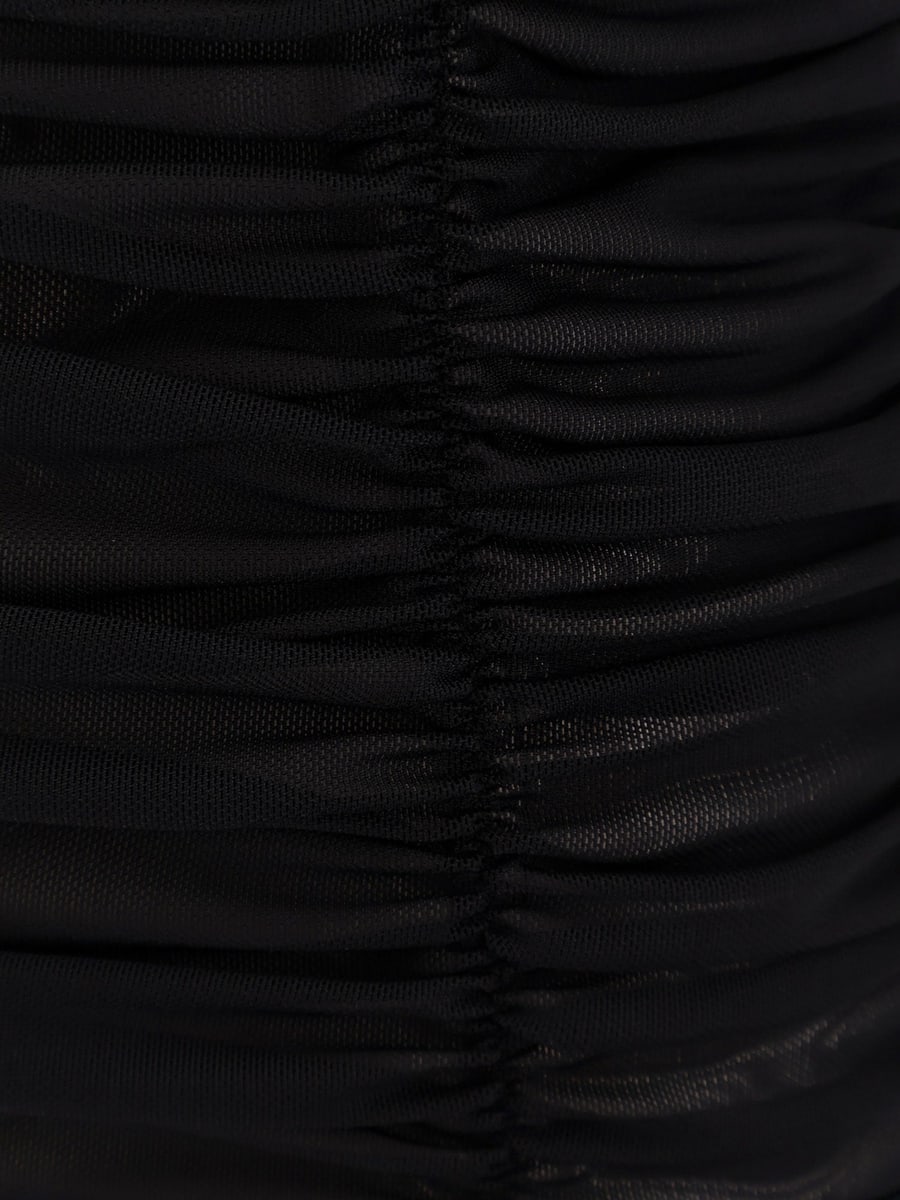 ACTUALEE Nylon draped dress, view 5