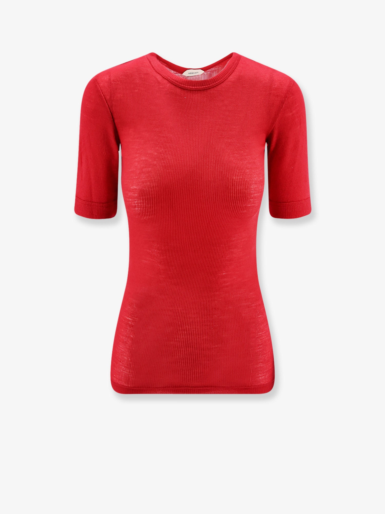 Versace Ribbed cotton t-shirt