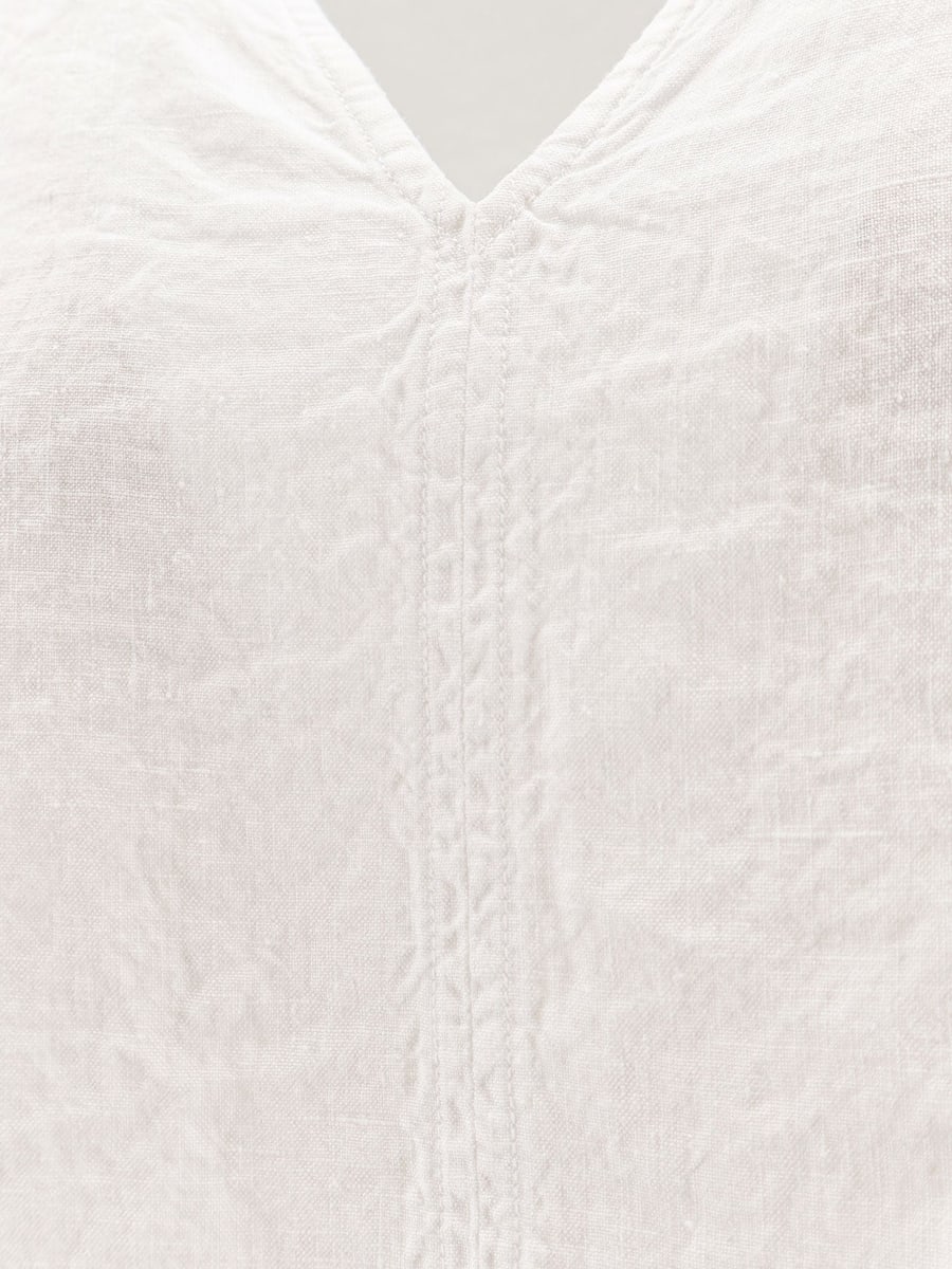 ASPESI "Vissuto" oversize linen top, view 3