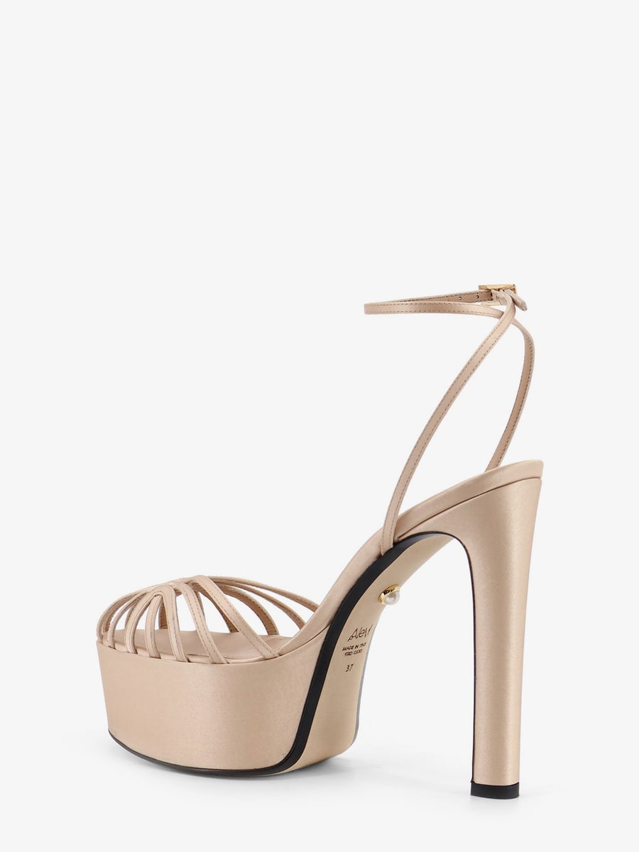 ALEVI' Eva satin sandals, view 3