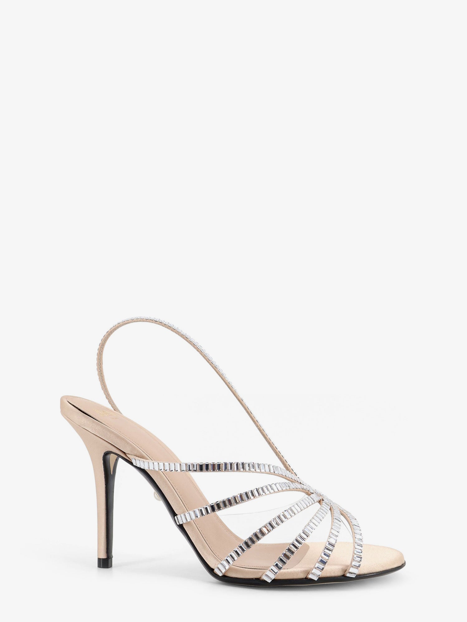 ALEVI' Star Xtal 95 satin sandals with all-over crystals