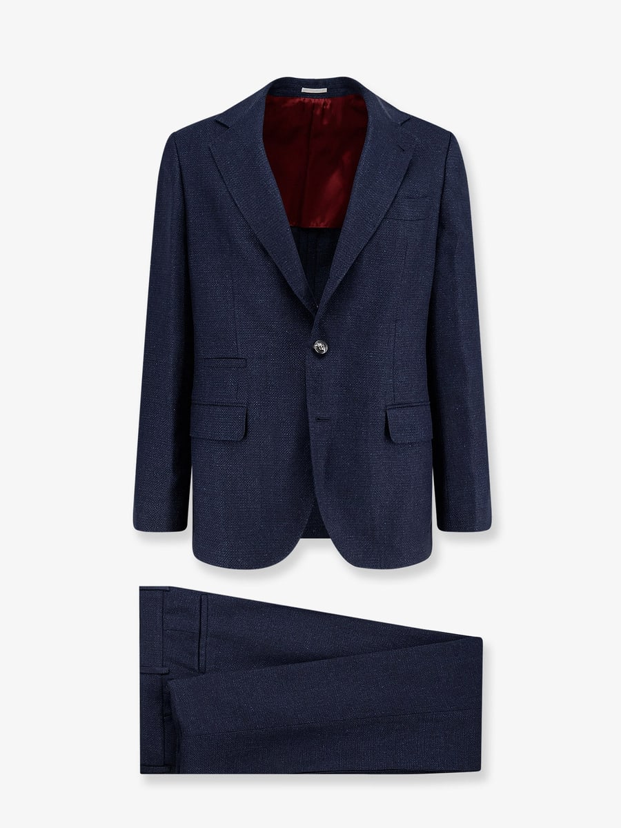 Brunello Cucinelli Silk, linen and wool suit