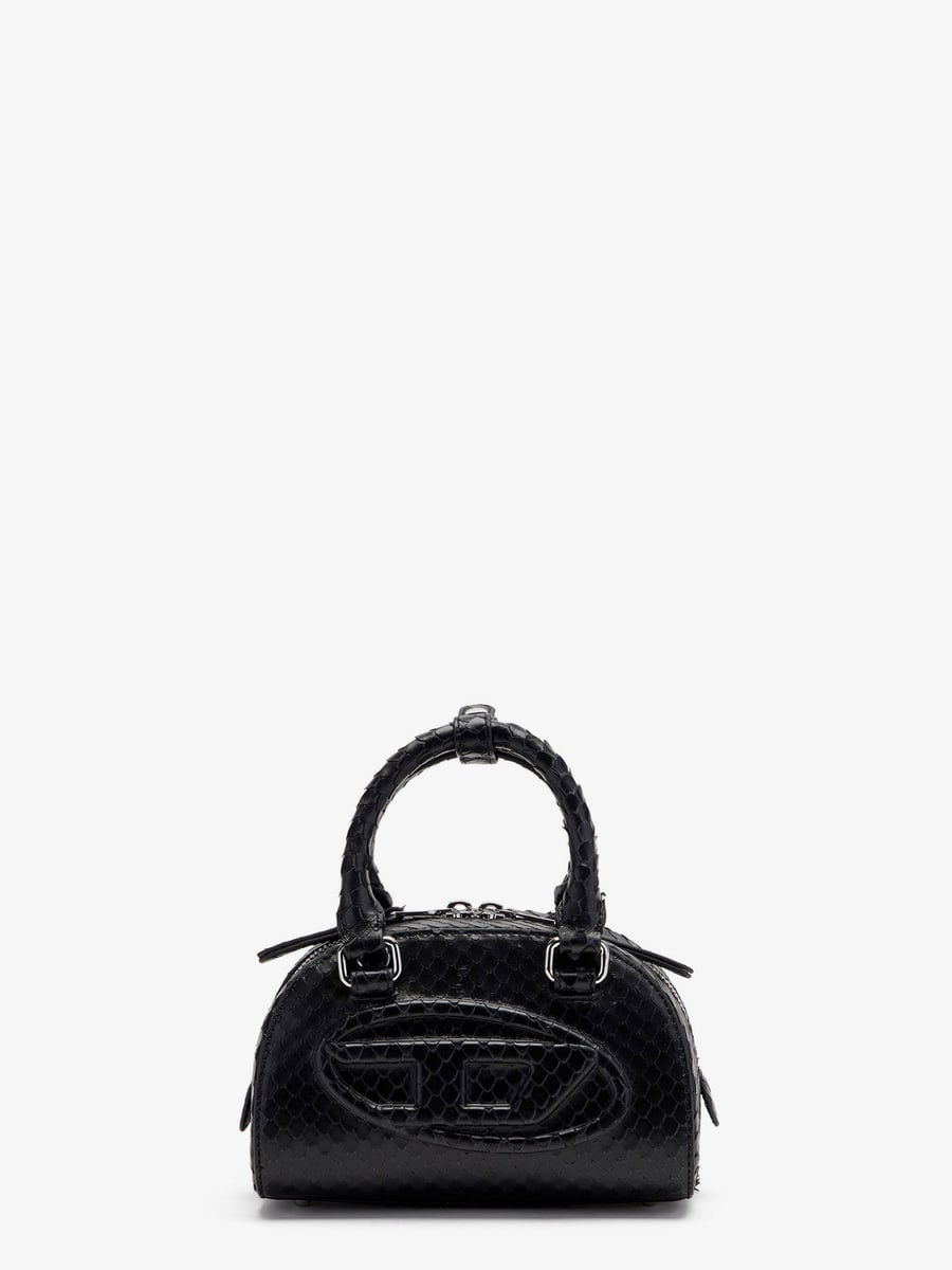 Diesel 1DR Dome python leather crossbody bag