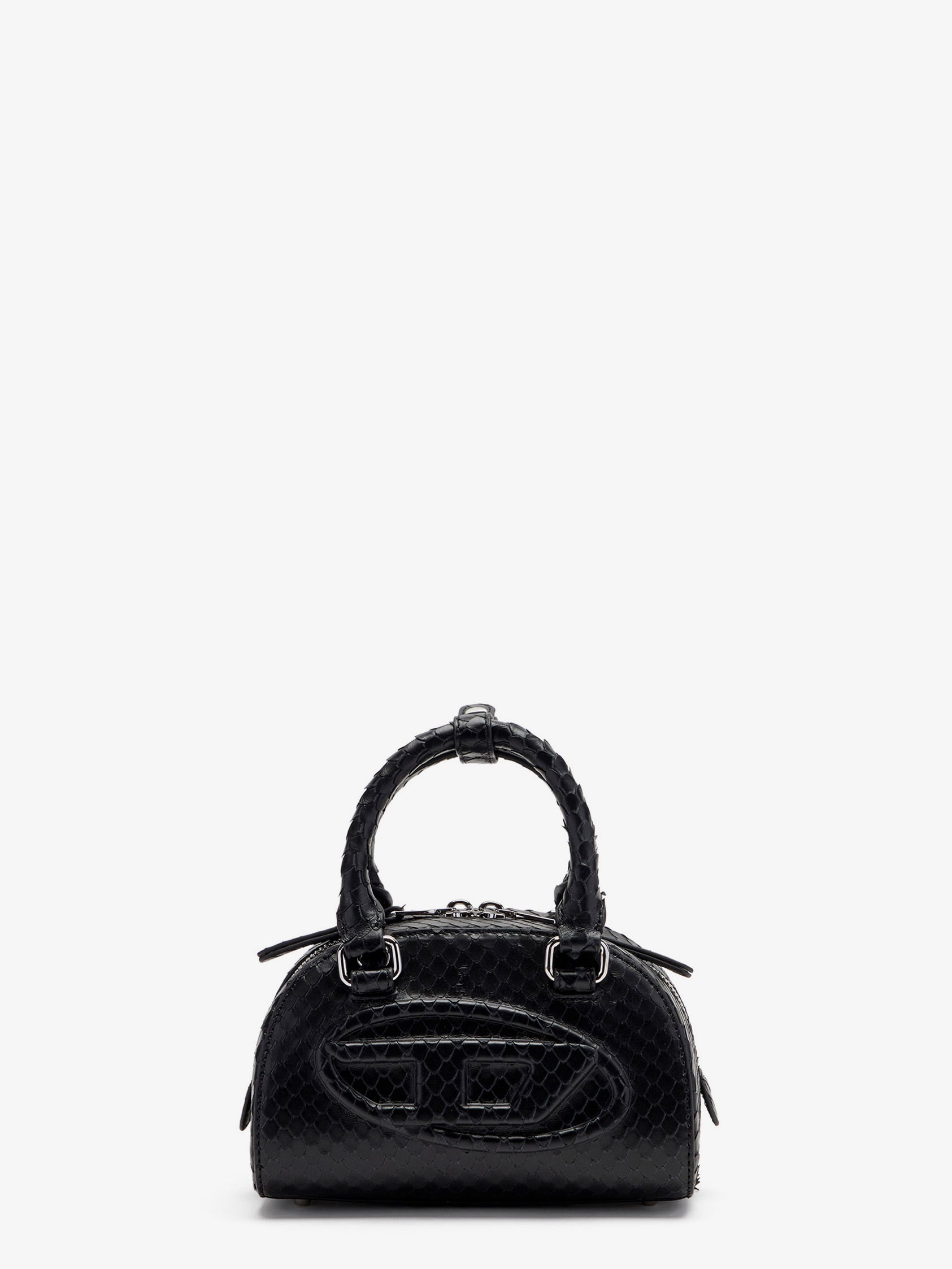 Diesel 1DR Dome python leather crossbody bag