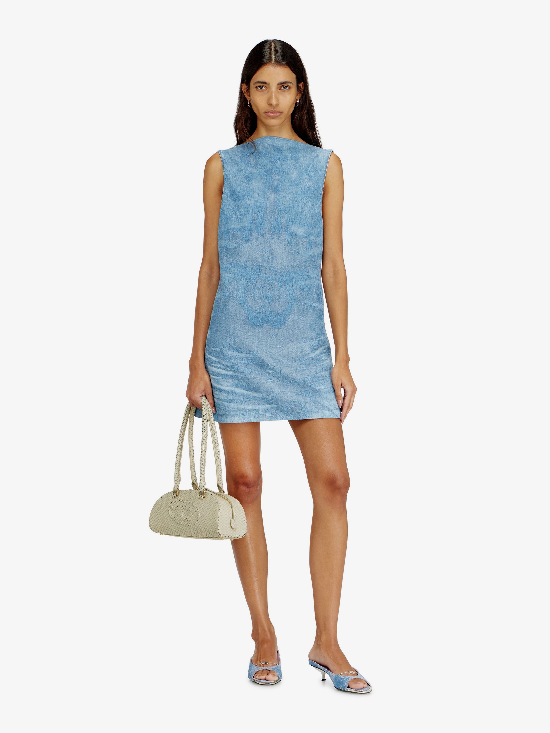 Diesel De-Selune-Fsi denim dress, view 2