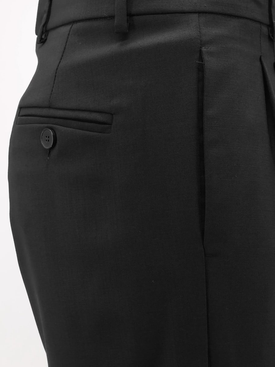 AMARANTO Virgin wool blend trousers, view 3