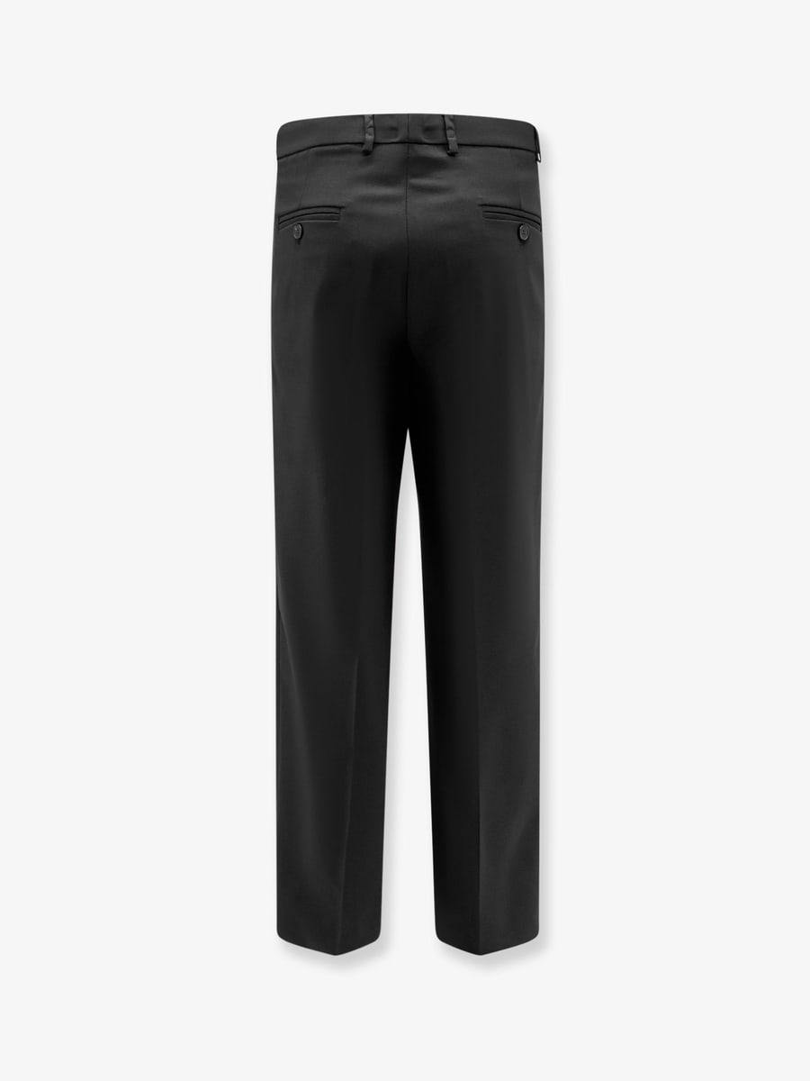 AMARANTO Virgin wool blend trousers, view 2