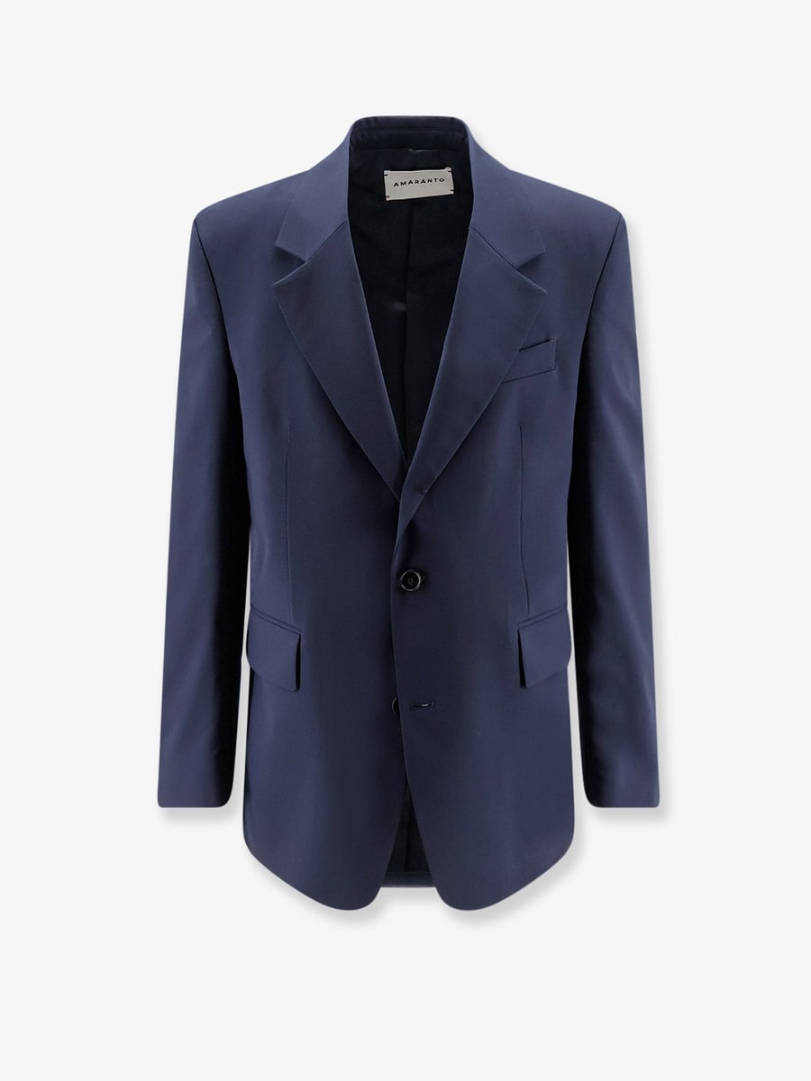 AMARANTO Virgin wool blend blazer